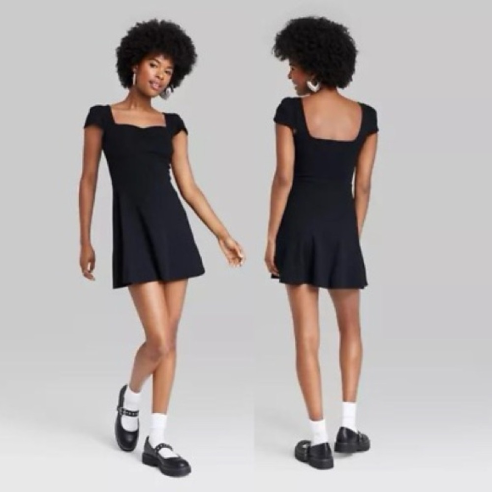 Wild Fable Cap Short Sleeve Skater Dress